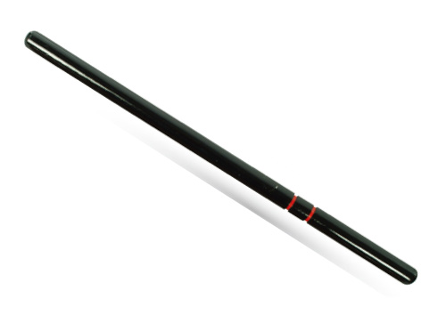Escrima Stick Wooden black with 2 red Stripes ca 66cm